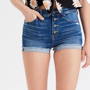 American Eagle High-Waisted Denim Short Short